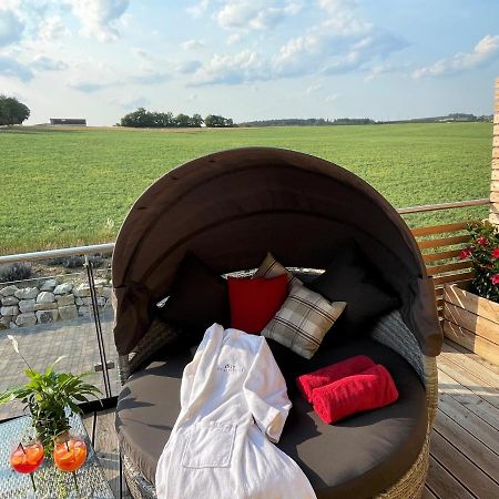Chalet-Ferienwohnung Giebeltraum, 115 Qm, Wellness/Fitness/Sauna - Bergroedelhof Feilitzsch Екстериор снимка