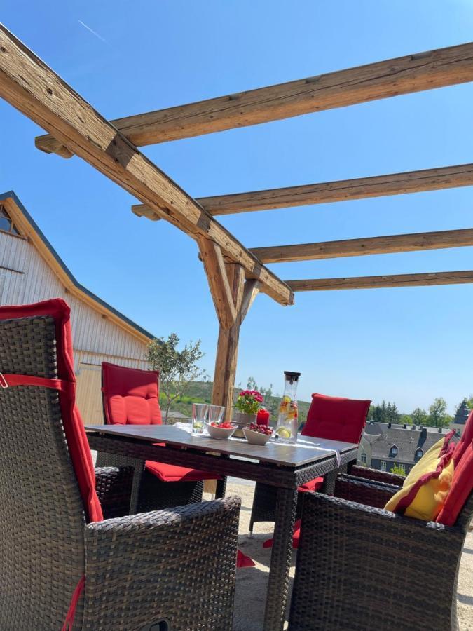 Chalet-Ferienwohnung Giebeltraum, 115 Qm, Wellness/Fitness/Sauna - Bergroedelhof Feilitzsch Екстериор снимка