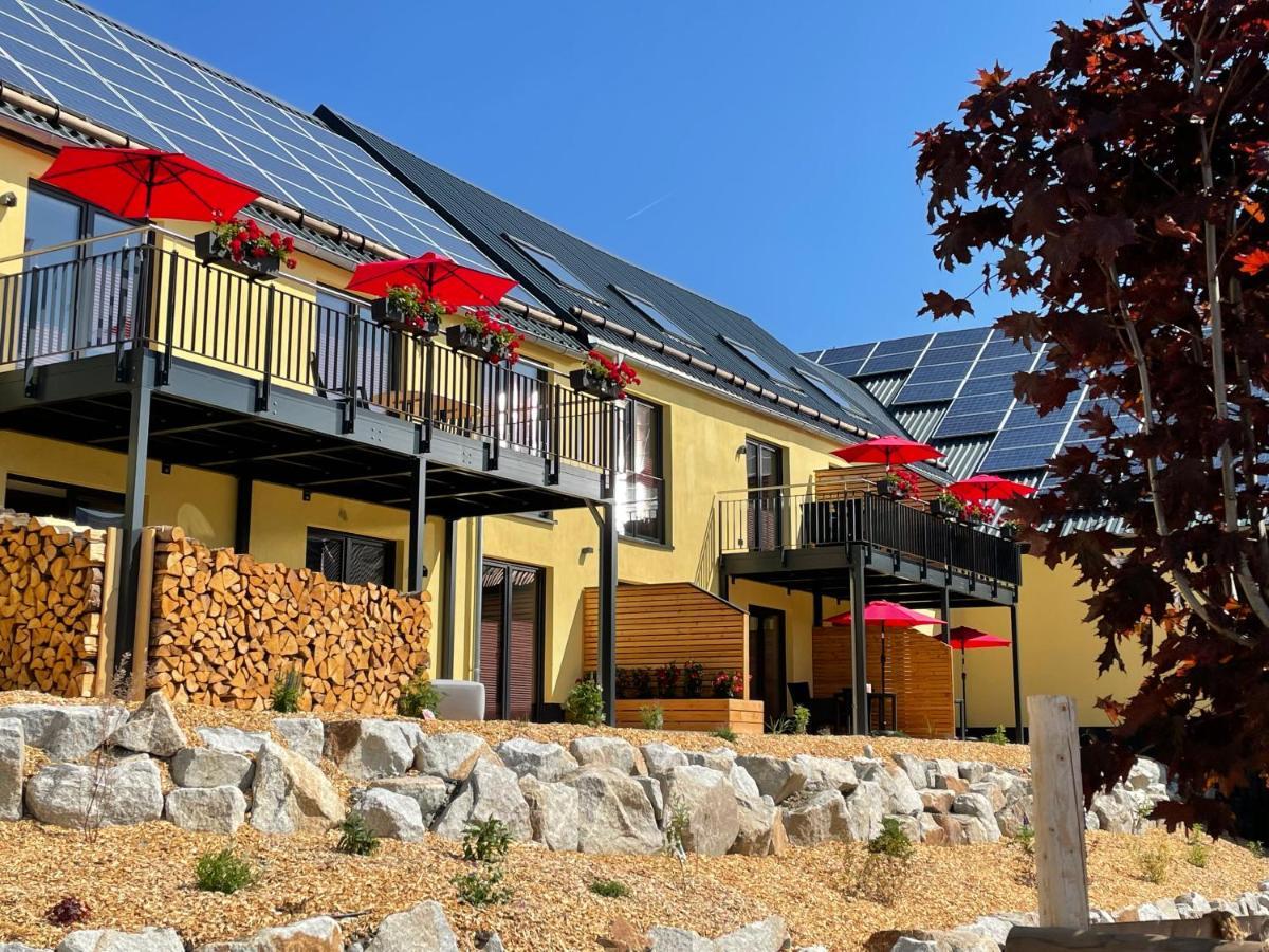Chalet-Ferienwohnung Giebeltraum, 115 Qm, Wellness/Fitness/Sauna - Bergroedelhof Feilitzsch Екстериор снимка